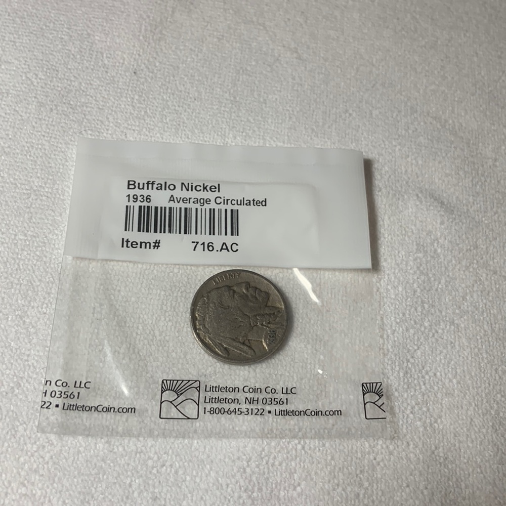 1936 buffalo Nickel